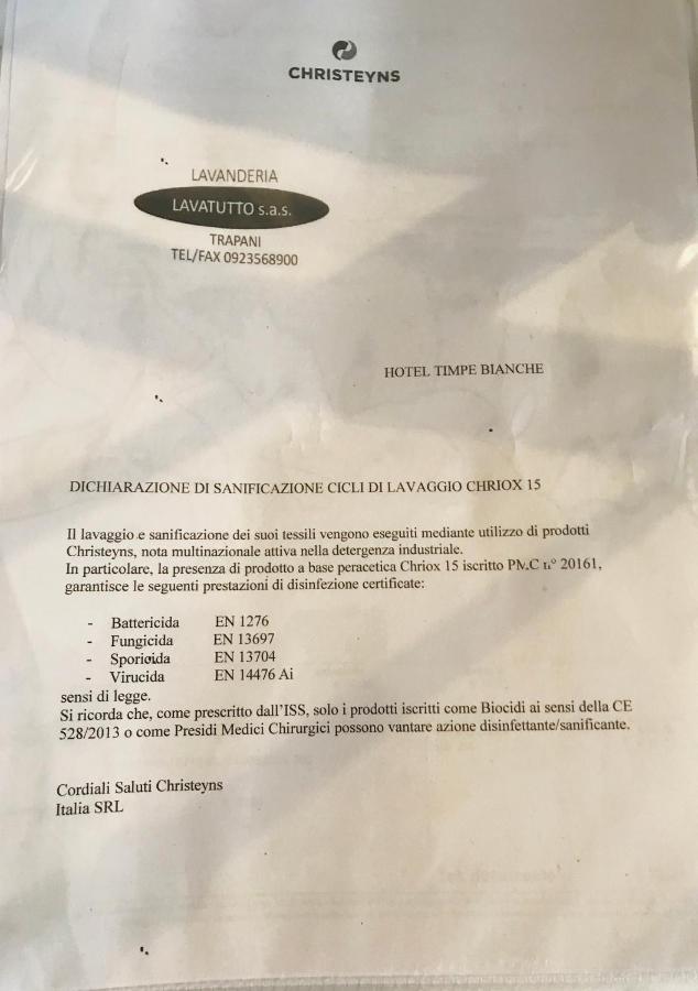 B&B Timpe Bianche Castelluzzo Kültér fotó